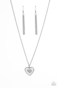 So This Is Love - White and Silver Necklace- Paparazzi Accessories