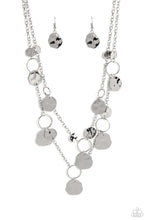 Load image into Gallery viewer, Hammered Horizons - Silver Necklace- Paparazzi Accessories