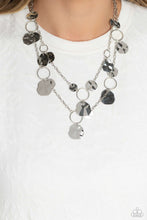 Load image into Gallery viewer, Hammered Horizons - Silver Necklace- Paparazzi Accessories