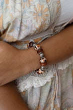 Load image into Gallery viewer, Warped Wayfarer - Brown and Silver Bracelet- Paparazzi Accessories