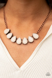 Above The Clouds- Copper Necklace- Paparazzi Accessories