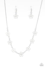 Load image into Gallery viewer, Always Abloom- Silver Necklace- Paparazzi Accessories