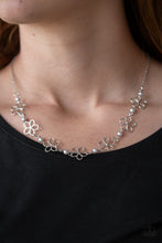 Load image into Gallery viewer, Always Abloom- Silver Necklace- Paparazzi Accessories