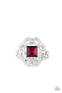 Candid Charisma- Pink and Silver Ring- Paparazzi Accessories