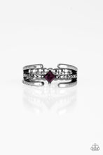 Load image into Gallery viewer, City Center- Purple and Gunmetal Ring- Paparazzi Accessories
