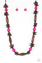 Load image into Gallery viewer, Cozumel Coast- Pink and Brown Necklace- Paparazzi Accessories