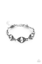 Load image into Gallery viewer, Crown Privilege- White and Silver Bracelet- Paparazzi Accessories