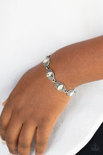 Load image into Gallery viewer, Crown Privilege- White and Silver Bracelet- Paparazzi Accessories