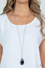 Load image into Gallery viewer, Demandingly Diva- White and Silver Necklace- Paparazzi Accessories