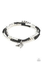 Load image into Gallery viewer, Desert Wanderer- Black and Silver Bracelet- Paparazzi Accessories