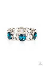 Load image into Gallery viewer, Devoted To Drama- Blue and Silver Bracelet- Paparazzi Accessories