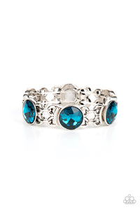 Devoted To Drama- Blue and Silver Bracelet- Paparazzi Accessories