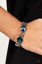 Load image into Gallery viewer, Devoted To Drama- Blue and Silver Bracelet- Paparazzi Accessories