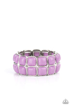 Load image into Gallery viewer, Double The DIVA-ttitude- Purple and Silver Bracelet- Paparazzi Accessories