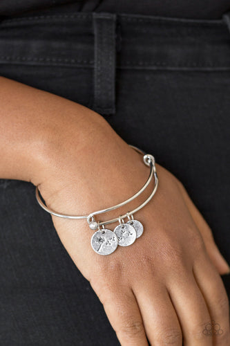 Dreamy Dandelions- Silver Bracelet- Paparazzi Accessories