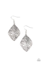 Load image into Gallery viewer, Flauntable Florals- Silver Earrings- Paparazzi Accessories