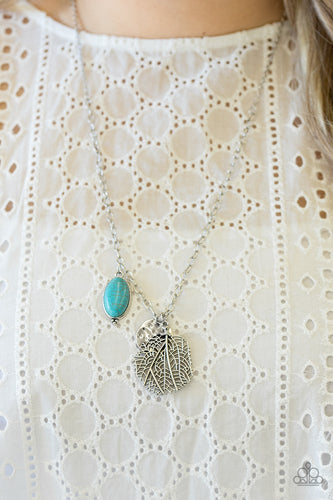 Free-Spirited Forager- Blue and Silver Necklace- Paparazzi Accessories