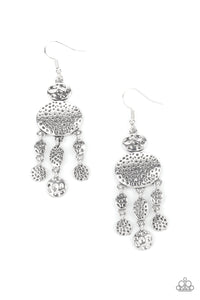 Get Your ARTIFACTS Straight- Silver Earrings- Paparazzi Accessories