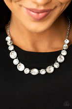 Load image into Gallery viewer, Girls Gotta Glow- White and Silver Necklace- Paparazzi Accessories