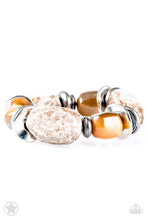 Load image into Gallery viewer, Glaze of Glory- Peach and Silver Necklace- Paparazzi Accessories