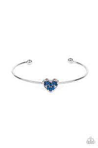 Heart Of Ice- Blue and Silver Bracelet- Paparazzi Accessories