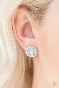 Hey There, Gorgeous- Blue and Silver Earrings- Paparazzi Accessories