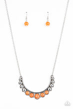 Load image into Gallery viewer, Horseshoe Bend- Orange and Silver Necklace- Paparazzi Accessories