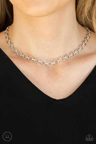 Insta Connection- Silver Necklace- Paparazzi Accessories