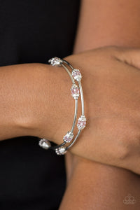 Into Infinity- Pink and Silver Bracelet- Paparazzi Accessories