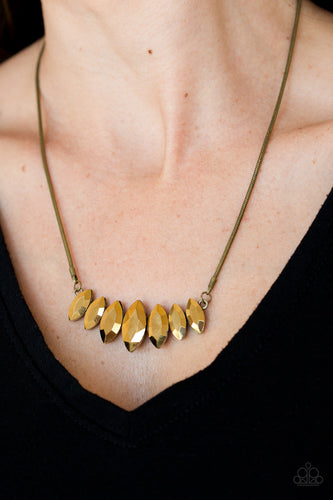 Leading Lady- Brass Necklace- Paparazzi Accessories