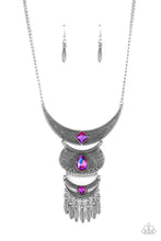 Load image into Gallery viewer, Lunar Enchantment- Pink and Silver Necklace- Paparazzi Accessories