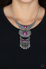 Load image into Gallery viewer, Lunar Enchantment- Pink and Silver Necklace- Paparazzi Accessories