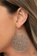 Load image into Gallery viewer, Make A MANDALA Out Of You- Silver Earrings- Paparazzi Accessories