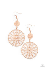 Load image into Gallery viewer, Mandala Eden- Rose Gold Earrings- Paparazzi Accessories