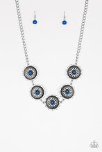 Load image into Gallery viewer, Me-dallions, Myself, and I- Blue and Silver Necklace- Paparazzi Accessories