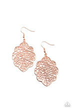 Load image into Gallery viewer, Meadow Mosaic- Copper Earrings- Paparazzi Accessories