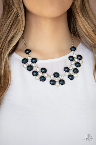 Night At The Symphony- Blue and Silver Necklace- Paparazzi Accessories