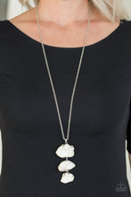 Load image into Gallery viewer, On The ROAM Again!- White and Silver Necklace- Paparazzi Accessories