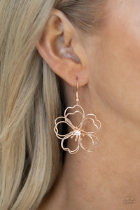 Petal Power- Rose Gold Earrings- Paparazzi Accessories
