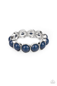 POP, Drop and Roll- Blue and Silver Bracelet- Paparazzi Accessories