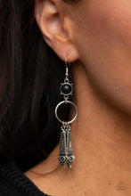Load image into Gallery viewer, Prana Paradise- Black and Silver Earrings- Paparazzi Accessories