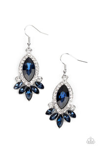 Prismatic Parade- Blue and Silver Earrings- Paparazzi Accessories