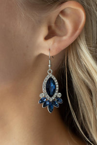 Prismatic Parade- Blue and Silver Earrings- Paparazzi Accessories