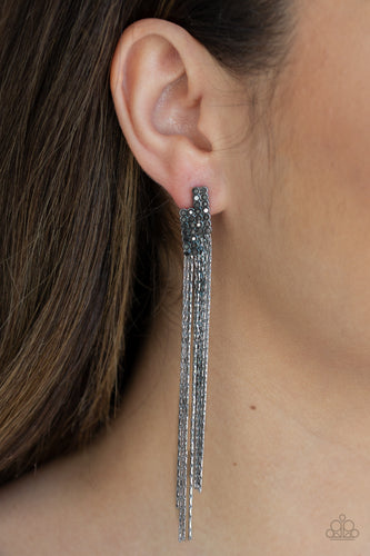 Radio Waves- Gunmetal Earrings- Paparazzi Accessories