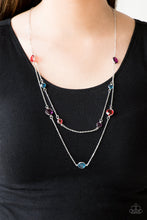 Load image into Gallery viewer, Raise Your Glass- Multicolored Silver Necklace- Paparazzi Accessories