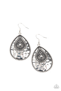 Rural Muse- Silver Earrings- Paparazzi Accessories