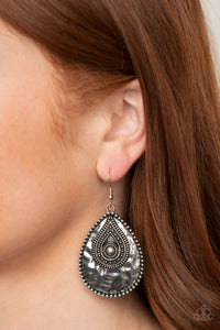 Rural Muse- Silver Earrings- Paparazzi Accessories