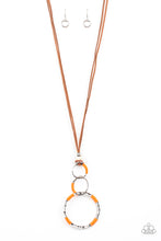 Load image into Gallery viewer, Rural Renovation- Orange and Brown Necklace- Paparazzi Accessories