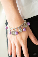 Load image into Gallery viewer, SEA In A New Light- Purple and Silver Bracelet- Paparazzi Accessories