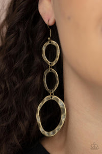 So OVAL It! Brass Earrings- Paparazzi Accessories